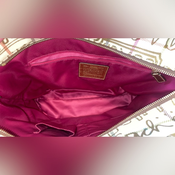 Coach Heritage Tattersall Graffiti Tote - Picture 5 of 15